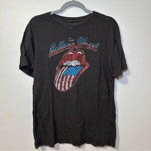The Rolling Stones Dark Gray Cotton Tee